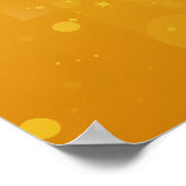 Poster Illustration brillante étoile dorée (Coin)