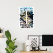 Poster Illustration Buenos Aires Argentina Skyline (Bureau à domicile)
