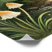 Poster Illustration capricieuse de lapin des bois – Joli (Coin)