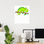 Poster Illustration Chameleon (Bureau à domicile)