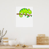 Poster Illustration Chameleon (Cuisine)