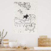 Poster Illustration Chiens (Cuisine)