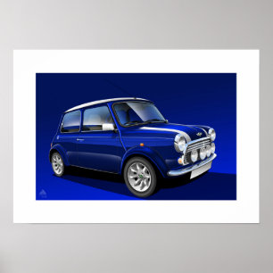 Poster Illustration classique de l'affiche de Mini Cooper
