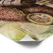 Poster Illustration classique de l'arbre du Père Noël joy (Coin)