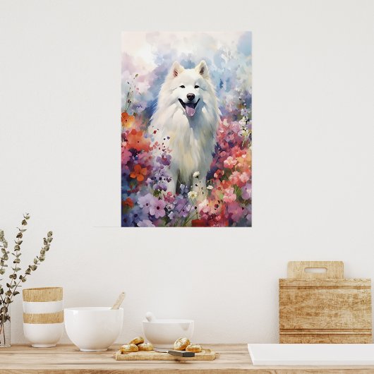 Poster Illustration colorée d'aquarelle (Cuisine)