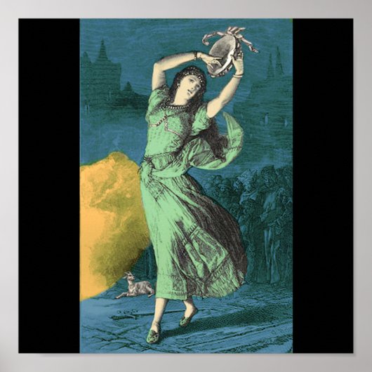 Poster Illustration couleur d'Esmeralda (Devant)