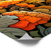 Poster Illustration créative de la forêt de champignons A (Coin)