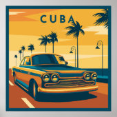 Poster Illustration Cuba (Devant)