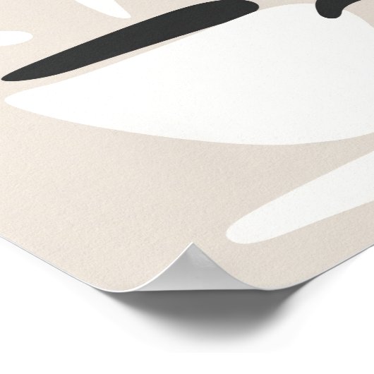 Poster Illustration Cup of Steaming Coffee Boho Style (Coin)