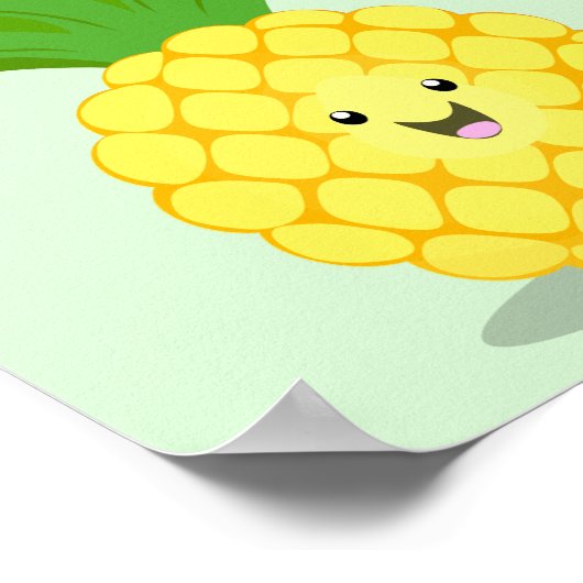 Poster Illustration d'ananas mignon (Coin)