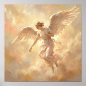 Poster Illustration d'ange Peinture céleste douce (Devant)