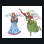 Poster Illustration d'Angel<br><div class="desc">angelubs cupid, religious wing xmas happy, heaven valentines lovely flight, painting ornament spiritual, christmas pretty romantic valentine, flying holiday retro religions , wings vintage cartoon beautiful, drawing cut enar el angels</div>