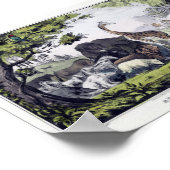 Poster Illustration d'animaux sauvages vintages (Coin)