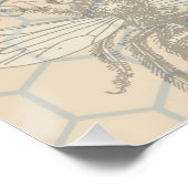 Poster Illustration d'antiquité de l'insecte de la reine (Coin)