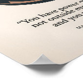 Poster Illustration d'art de citation de Méditations de M (Coin)