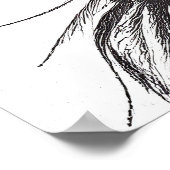 Poster Illustration d'art de la nature sauvage de Lion (Coin)