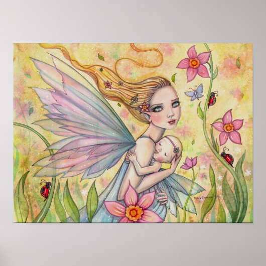 Poster Illustration d'art fantastique de fée de la matern (Devant)