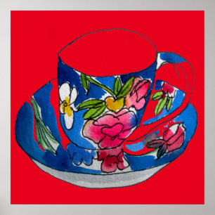 Poster illustration d'art pédagogique vintage aquarelle