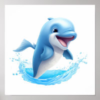 Illustration dauphin de dessin