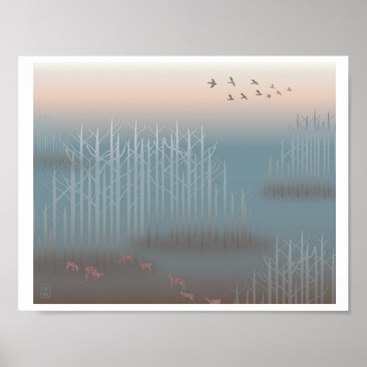 Poster Illustration "Dawn of Hope" Imprimer (Devant)
