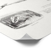 Poster Illustration de baleine vintage (Coin)