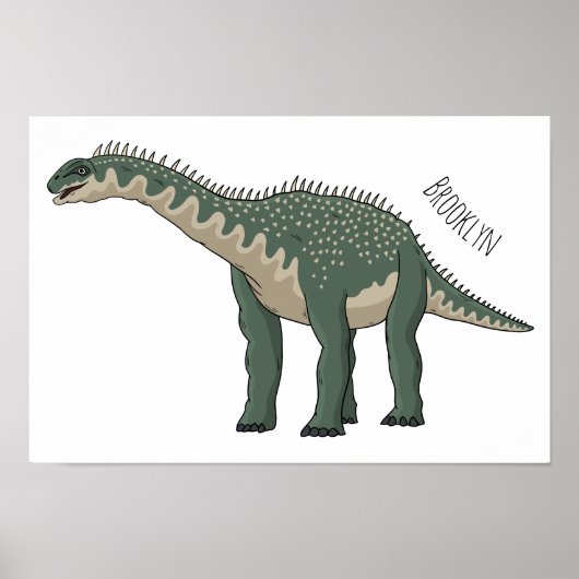 Poster Illustration de Barapasaurus (Devant)