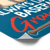 Poster Illustration de baseball Crazy Proud Always Loud (Coin)