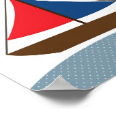 Poster Illustration de bateau pour les chambres à thème n (Coin)