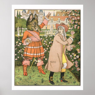 Poster Illustration de Beauty and the Beast, 1901 (colo