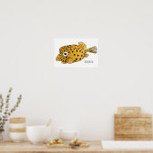 Poster Illustration de boxfish jaune (Cuisine)
