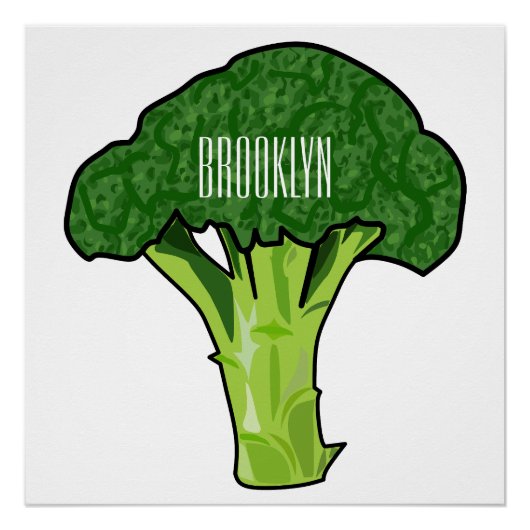 Poster Illustration de Broccoli (Devant)