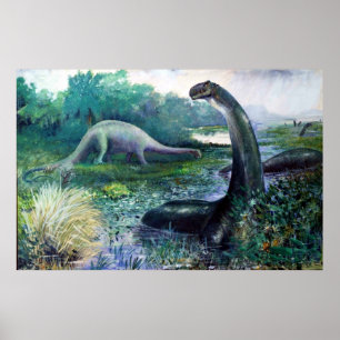 Poster Illustration de Brontosaurus