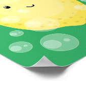 Poster Illustration de bulles de caricatures de citron mo (Coin)