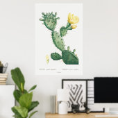 Poster Illustration de cactus botanique vintage, Retro (Bureau à domicile)