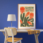 Poster Illustration de cactus vintage | Art d'affiche mex