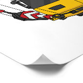 Poster Illustration de camion de grue (Coin)