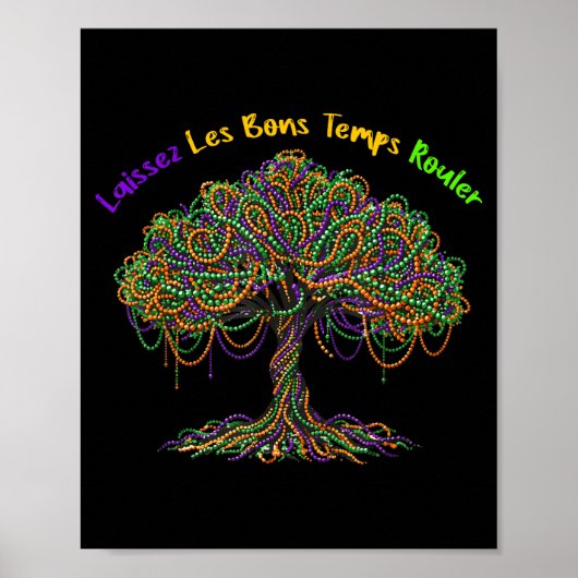 Poster Illustration de Carnaval d'Arbre de Perles de Mard (Devant)