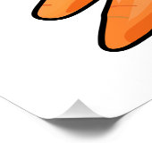 Poster Illustration de carotte (Coin)