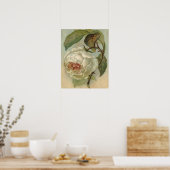 Poster Illustration de carte postale Rose victorienne (Cuisine)