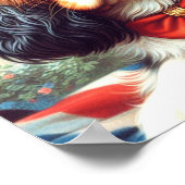 Poster Illustration de Cavalier King Charles Spaniel (Coin)