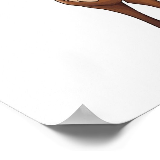 Poster Illustration de cerf de dessin (Coin)