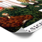 Poster Illustration de champignons français vintages (Coin)