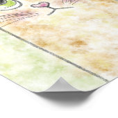 Poster Illustration de chat et de souris mignons (Coin)