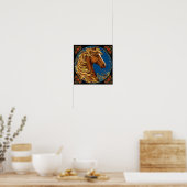 Poster Illustration de cheval de fantaisie de conte de fé (Cuisine)