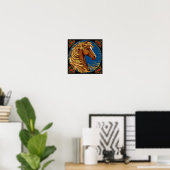 Poster Illustration de cheval de fantaisie de conte de fé (Bureau à domicile)