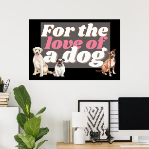 Poster Illustration De Chien Avec Citation Inspirationnel