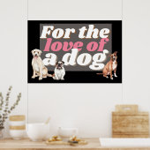 Poster Illustration De Chien Avec Citation Inspirationnel (Cuisine)