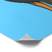 Poster Illustration de chien Rottweiler (Coin)