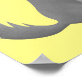 Poster Illustration de chinchilla gris mignon (Coin)