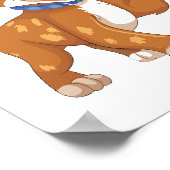 Poster Illustration de chiot en jeu|Imprimable&Sticker (Coin)